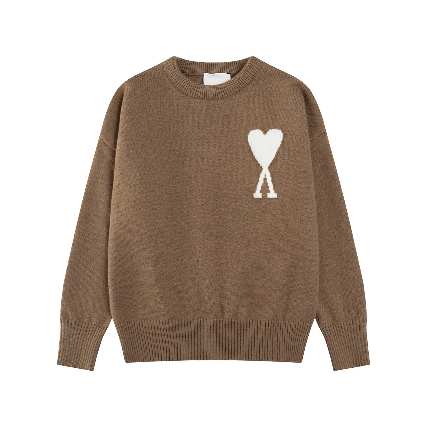 Comme des Garçons Play Heart Logo Knit Sweater Mustard Yellow - 20