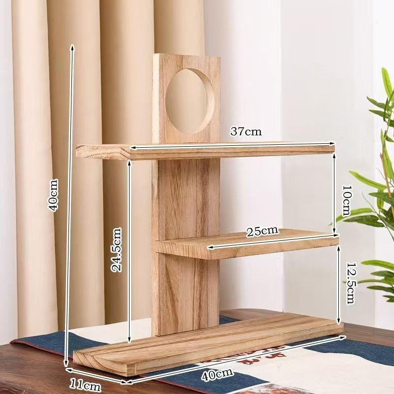 [Log color] perfume display rack
