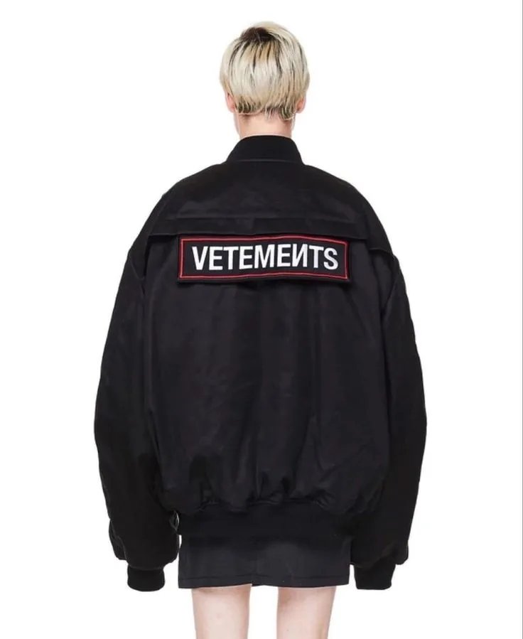 Vetements Black Bomber Jacket