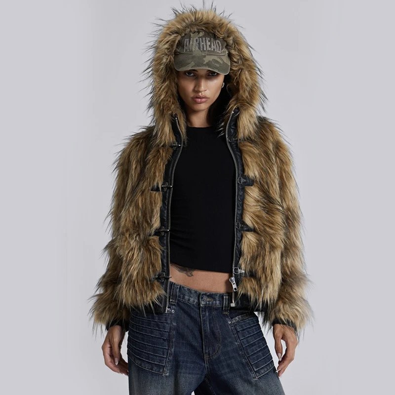 Faux Fur Hooded Jack