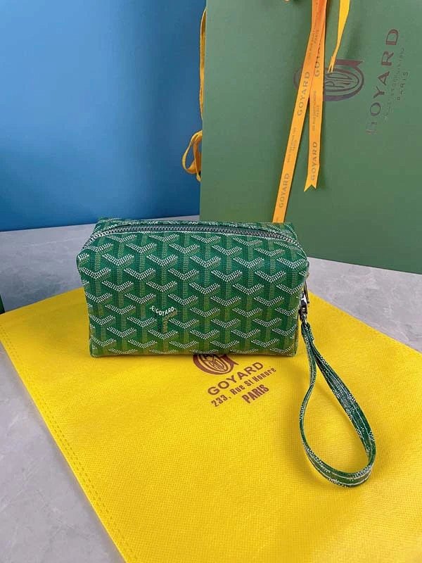 Goyard Saint-Louis Pouch Green Goyardine Wristlet Clutches product listing in Litbuy spreadsheet finds