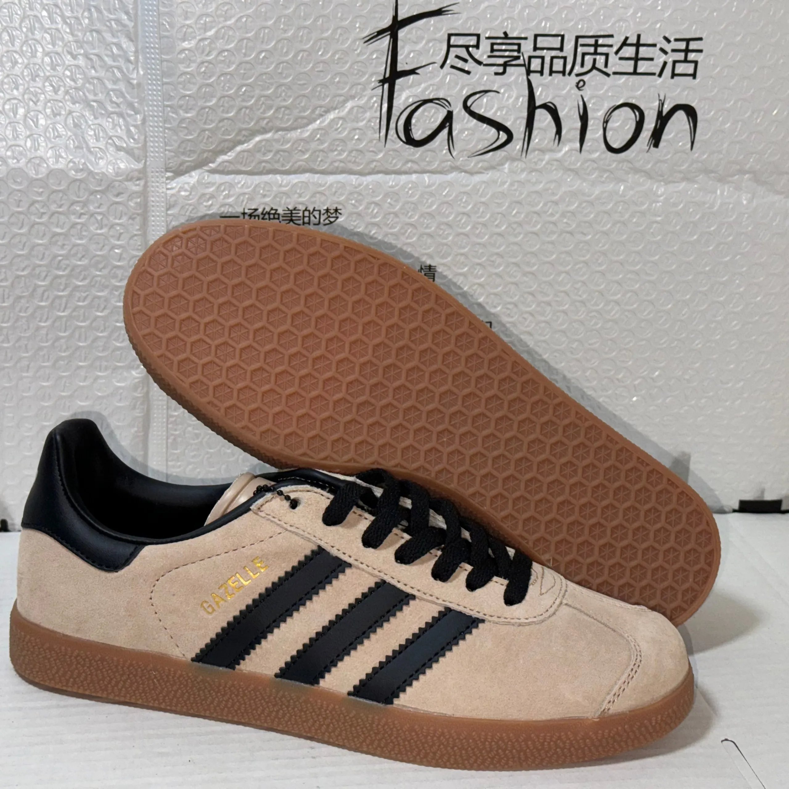 Adidas Originals Gazelle White Light Blue Sneakers - 3