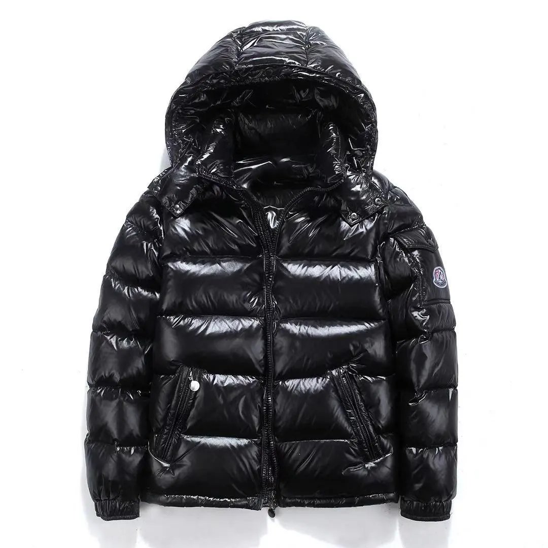 Moncler Black Puffer Jacket with Hood - 200161