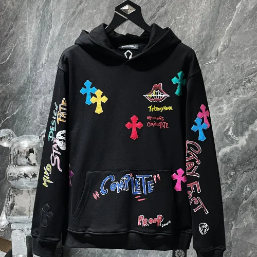 Chrome Hearts Sudadera con Parche de Cuero