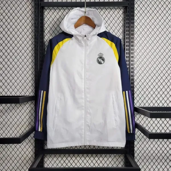 FC Barcelona Windbreaker Jacket Purple Lime Black - 11