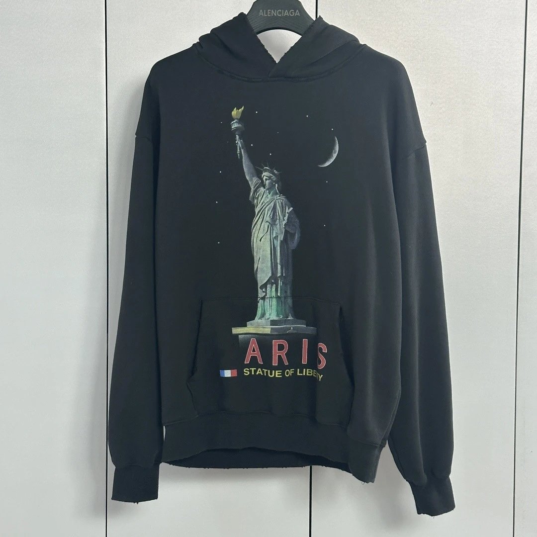 Sweatshirt Hoodie Lined Terry Loose OS Fit Sweatshirt Hoodie