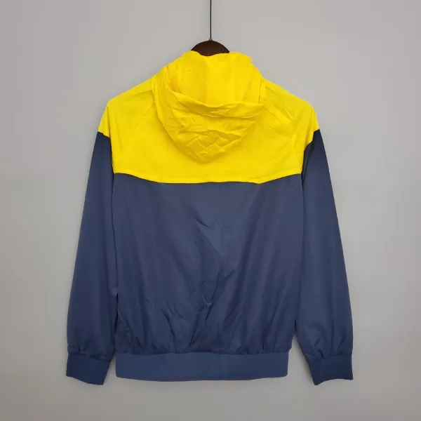 FC Barcelona Windbreaker Jacket Purple Lime Black - 17