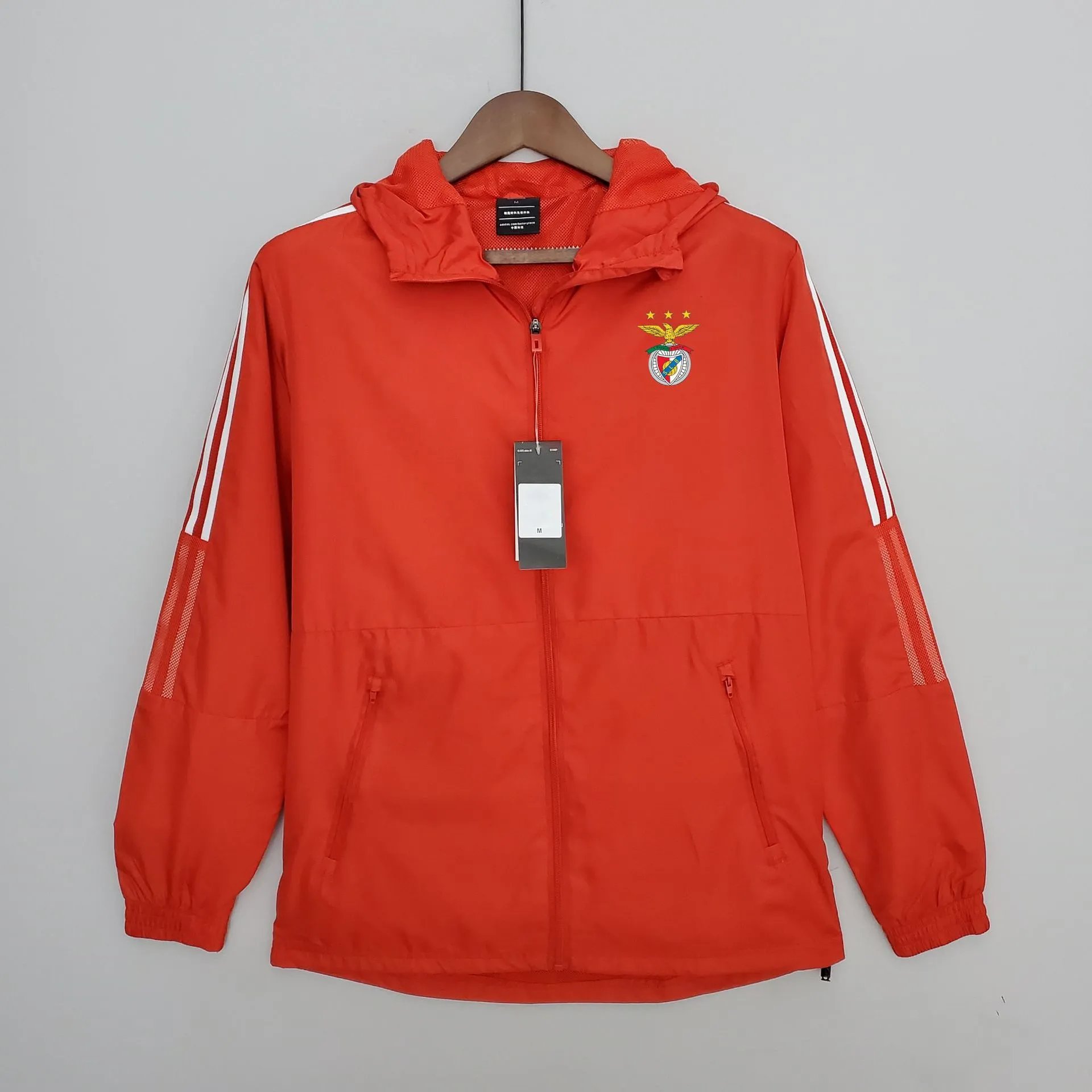 AC Milan Benfica Windbreaker Jacket Red Windbreaker