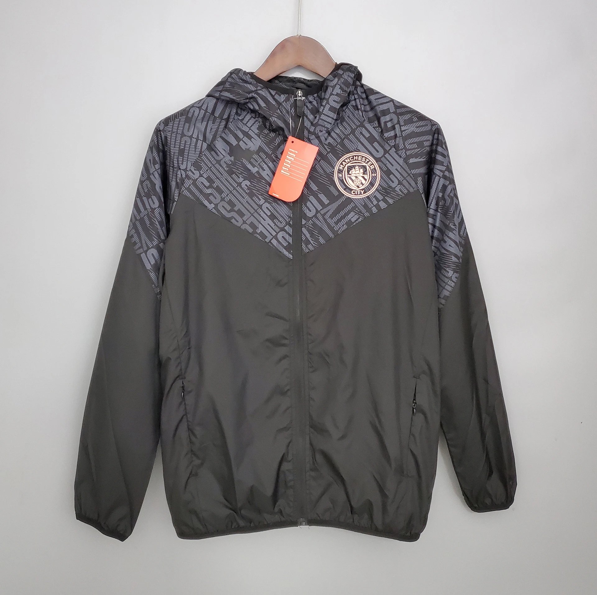 Manchester City FC Windbreaker Jacket Gray