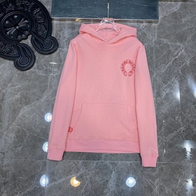 Pink Logo Chrome Hearts Hoodie