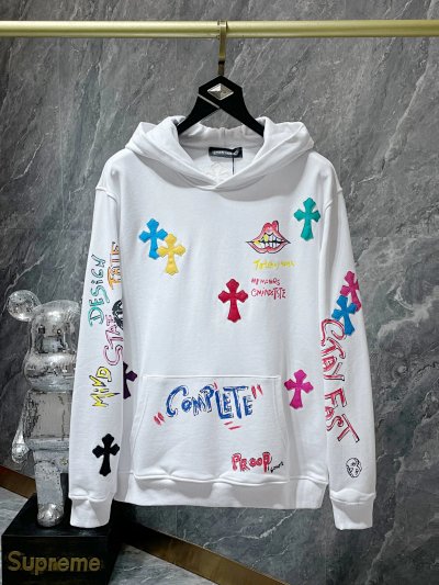 Chrome Hearts Leather Patch Hoodie