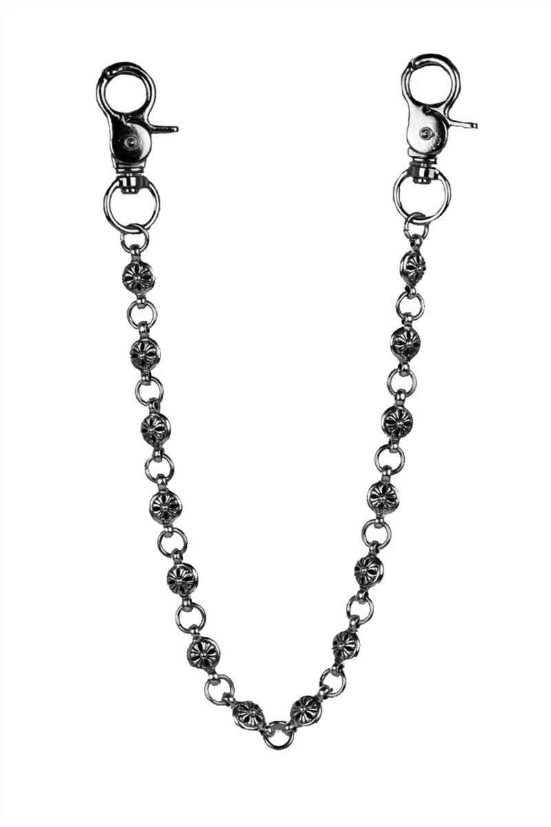 Chrome Hearts Cross Pendant Chain and Baroque Pearl Necklace Set Silver Accessories Jewelry - 6