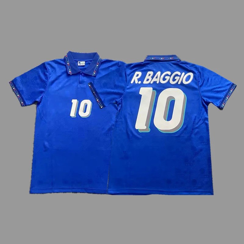 FIGC Federazione Italiana Giuoco Calcio Roberto Baggio 1994 World Cup Replica Jersey Blue