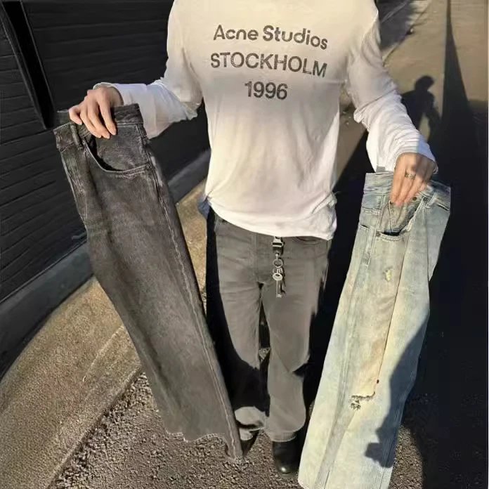 Acne Studios White Long Sleeve T-Shirt