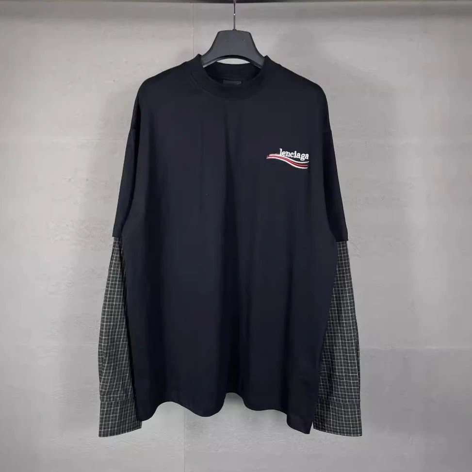 Balenciaga Black Long Sleeve T-Shirt