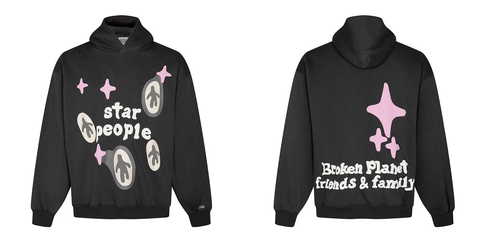 Broken Planet Star People Hoodie Black