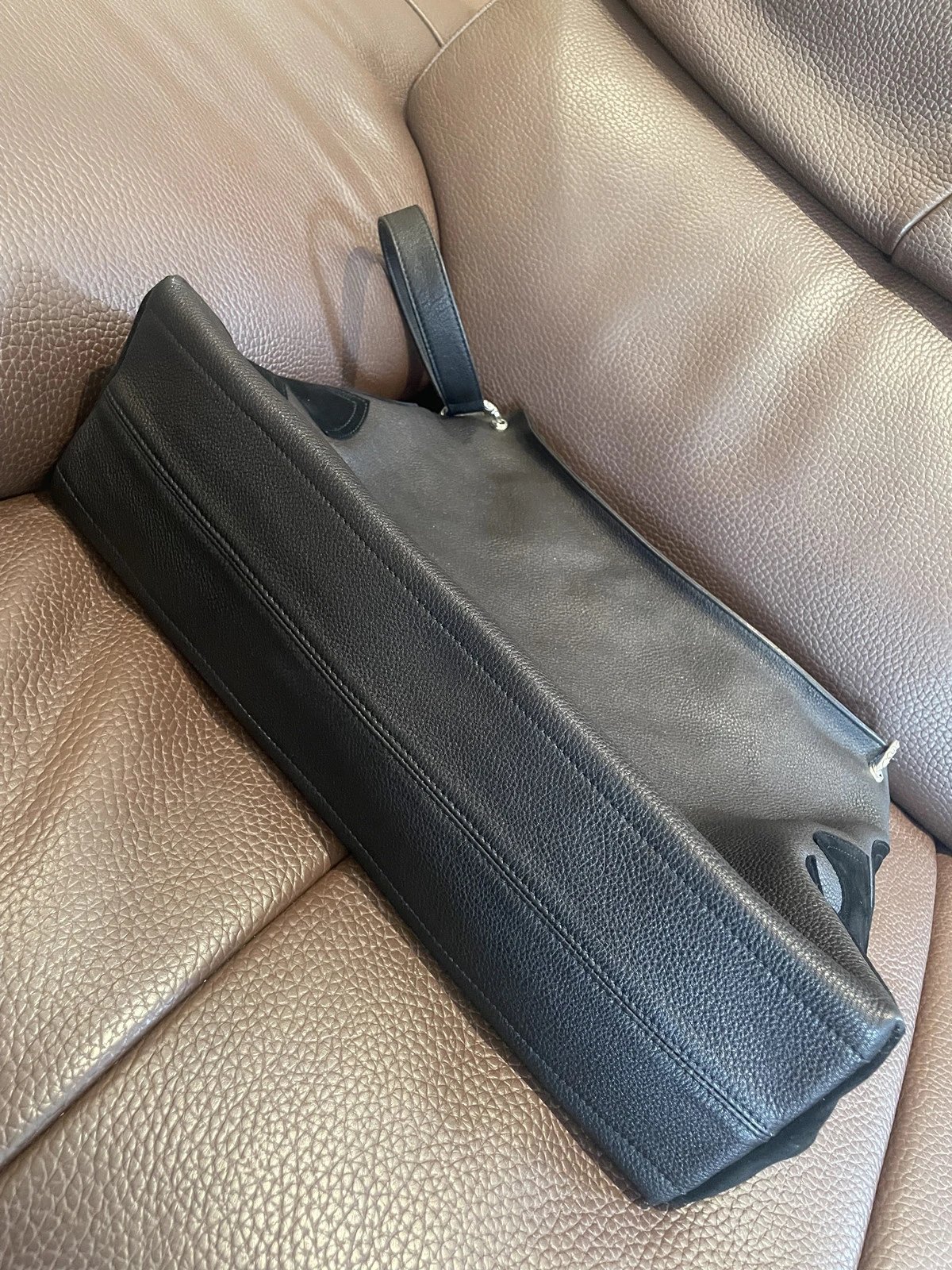 Chrome Hearts Cross Motif Hobo Bag Black Leather - 18