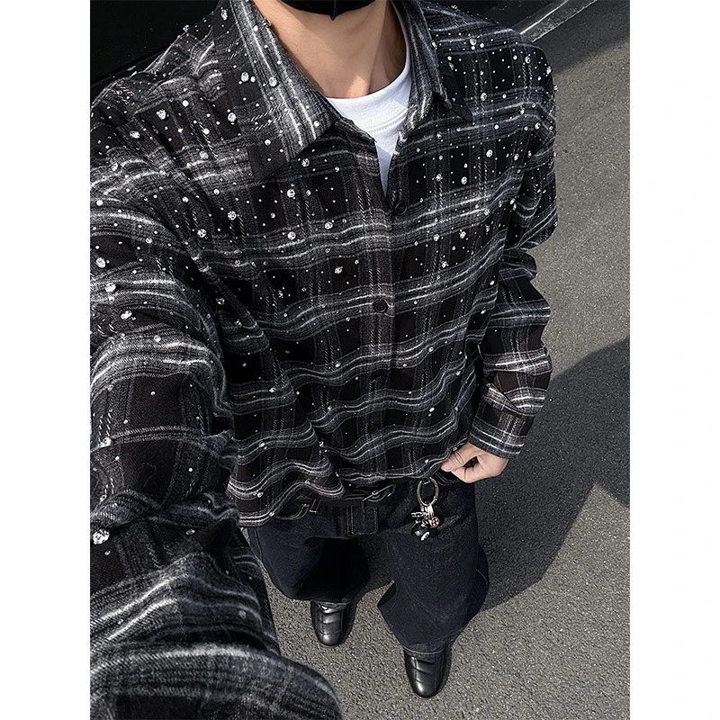 Saint laurent Jacket Embellished Flannel Shirt