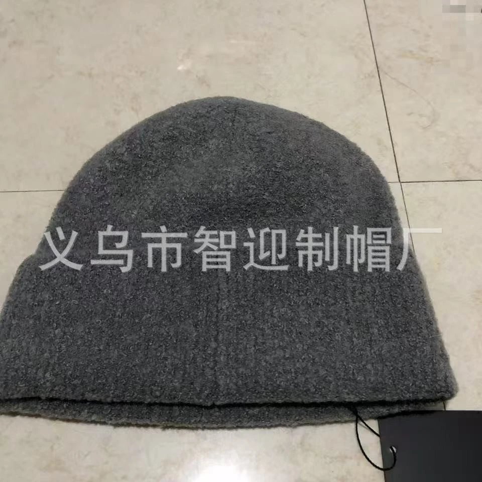 24新款双C针织帽秋冬双色保暖时尚百搭显脸小拼色冷帽毛线帽批发 4