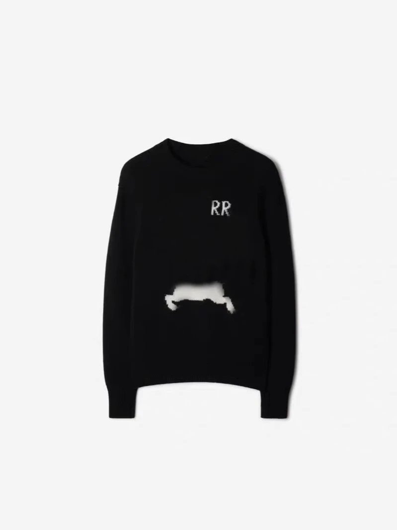 Burberry Sweater Equestrian Knight Design Sweater