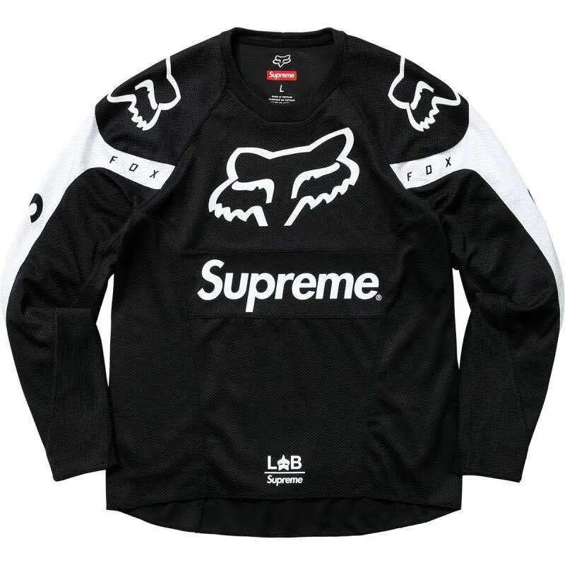 Supreme x Fox Racing Moto Jersey Black