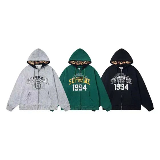 Zip-Up Hoodie 2025 New Arrival Cross-Border 1994 English Print Neon Punk Zip Hoodie for Boys Wholesale