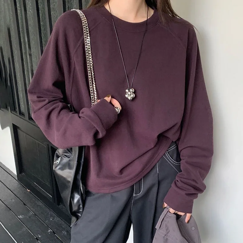 Women's Casual Solid Raglan Tee