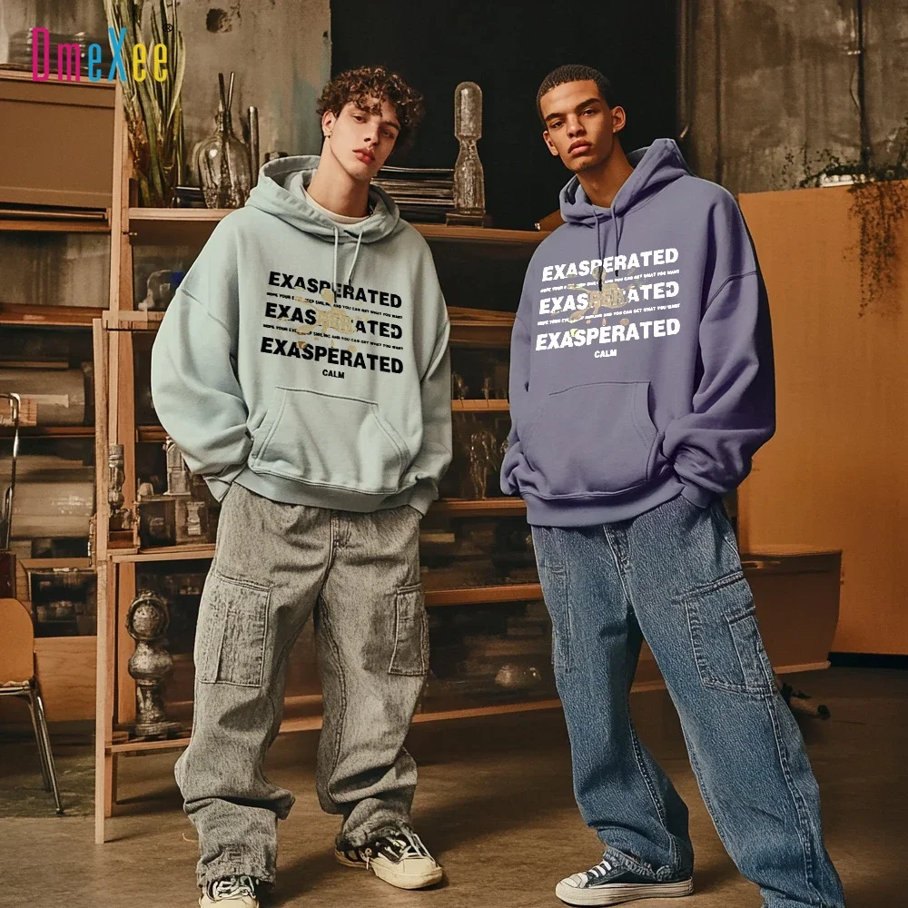 New Men's Plus Size Heavyweight Hoodie
