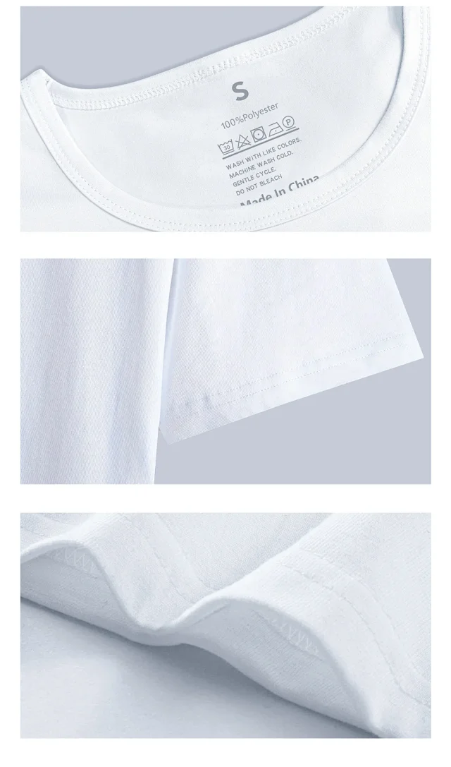 Unisex Cotton Drop Shoulder Summer T-Shirt Detail