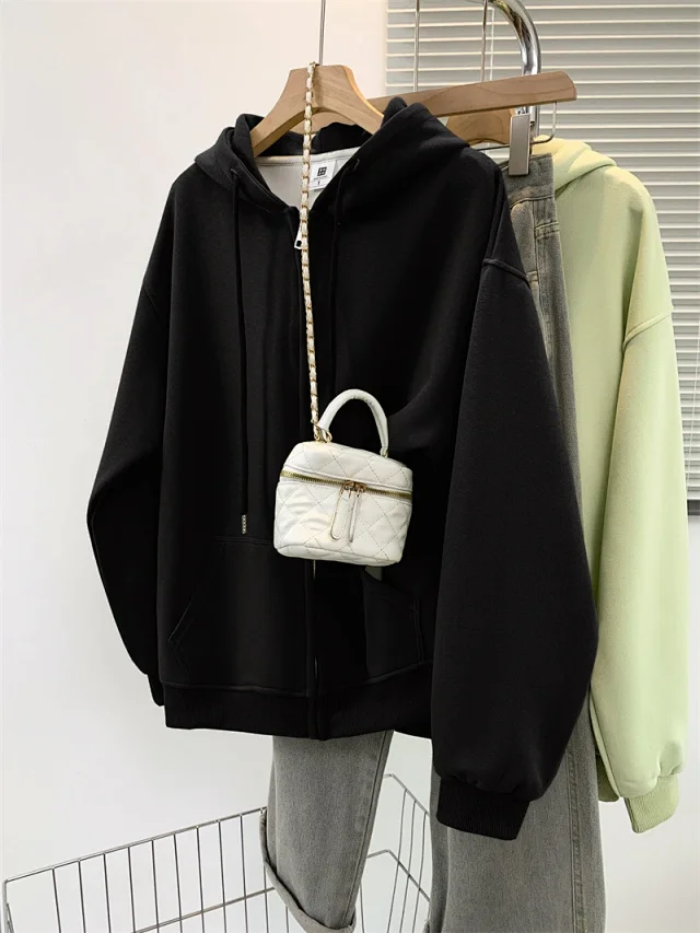 AW25 Multi-Color Vintage Ladies Hoodie Trendy Detail