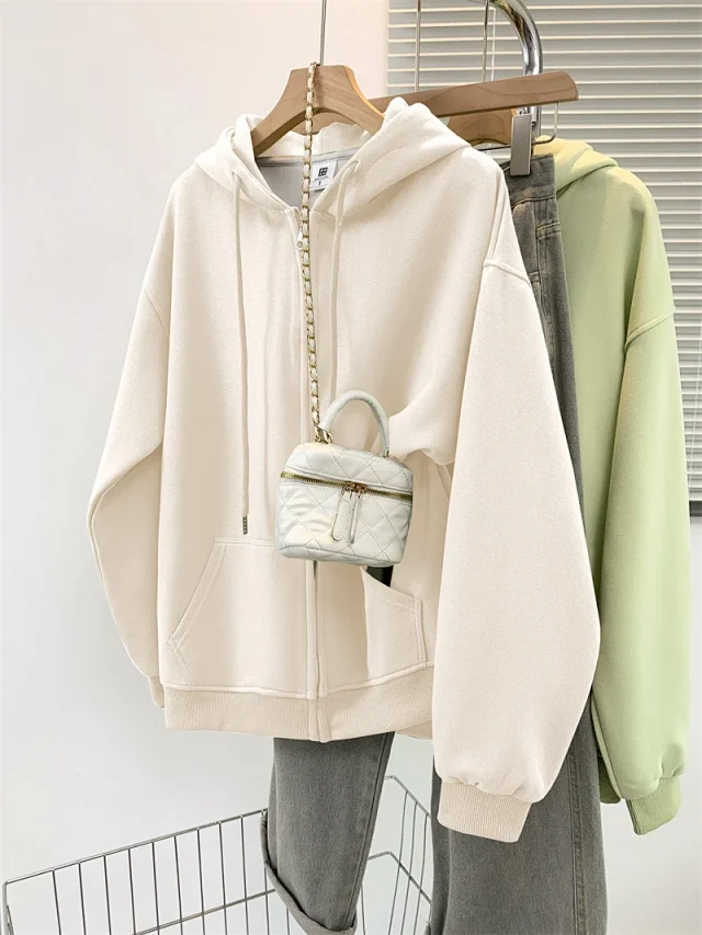 AW25 Multi-Color Vintage Ladies Hoodie Trendy Detail