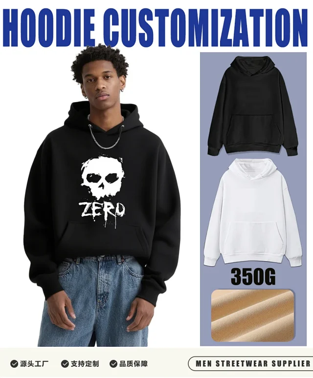 2025 A/W Trendy Korean Men's Hoodie Detail