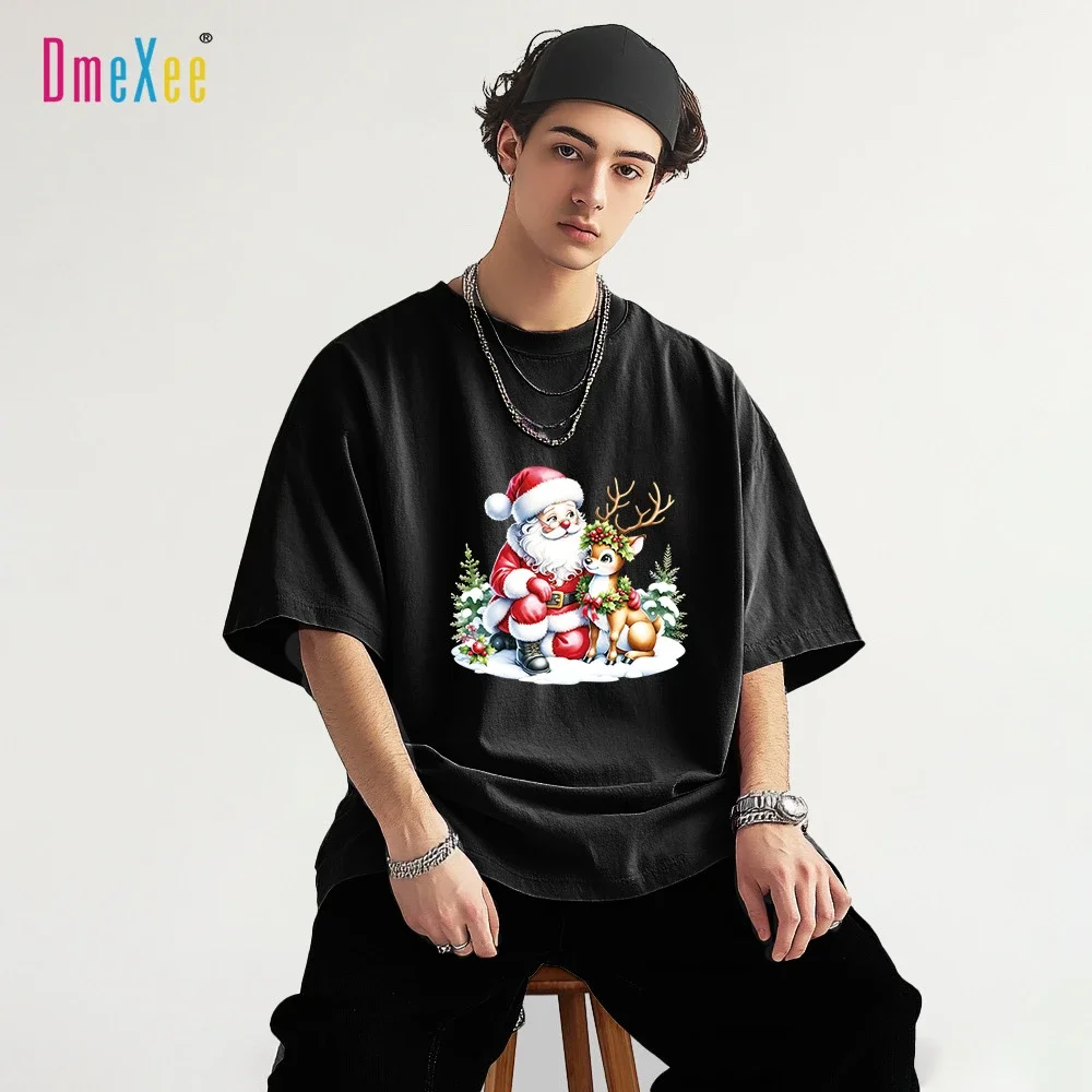 Men's Short Sleeve Christmas Print Tee