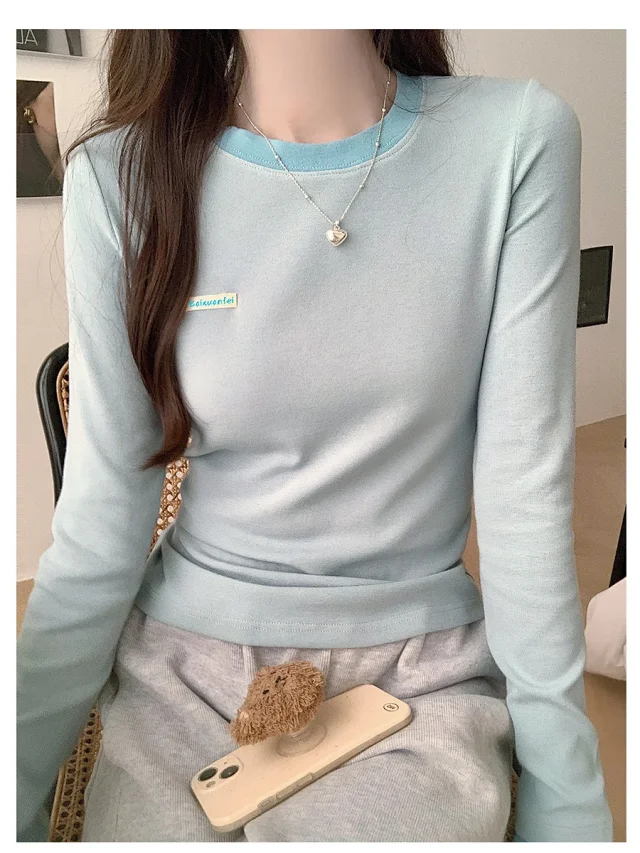Women's Layered Colorblock Long Sleeve Tee Detail