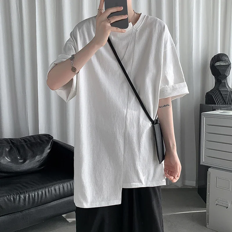 Men's Trendy Solid Half Sleeve Tee
