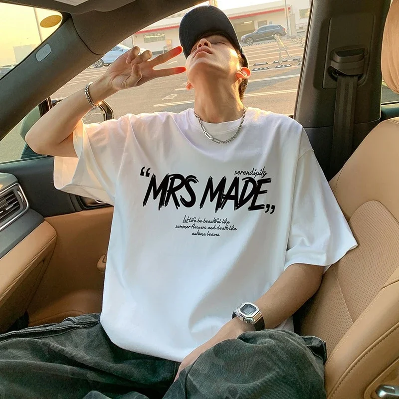 New Men's Heavyweight Cotton Oversize Tee