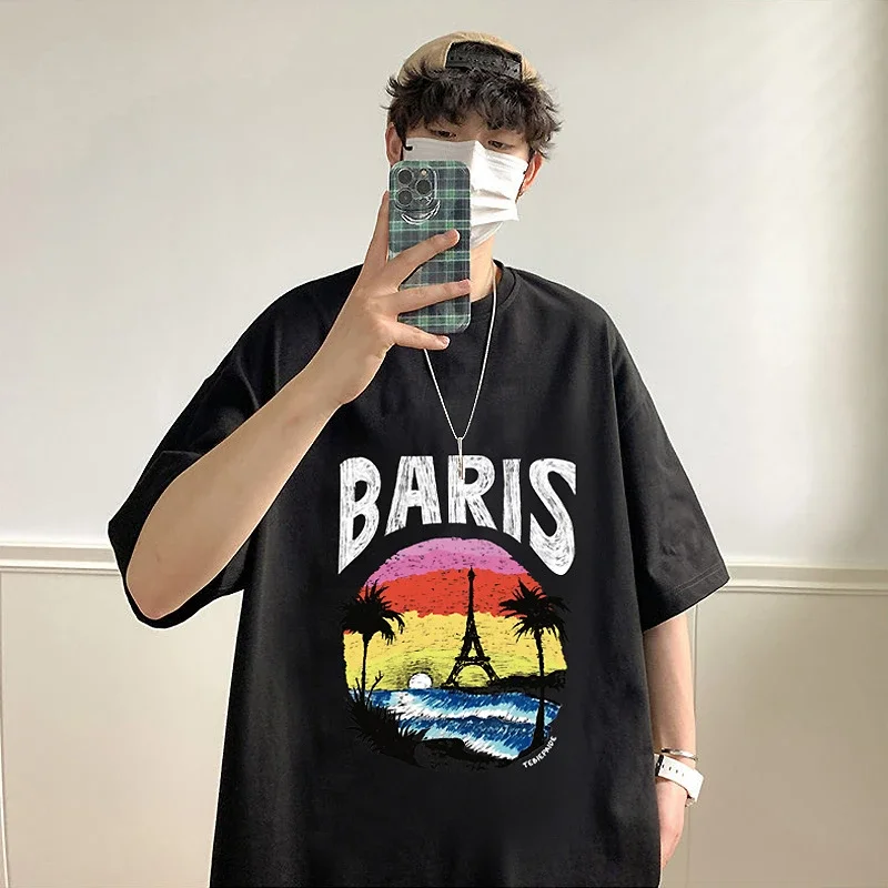 Men's Heavyweight Cotton Oversized Streetwear Tee
