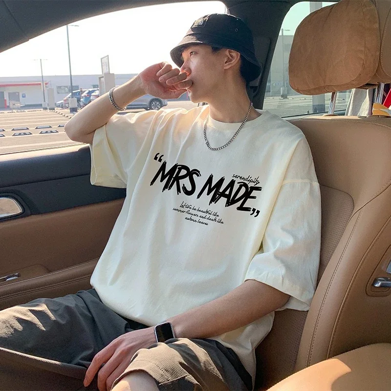 New Men's Heavyweight Cotton Oversize Tee