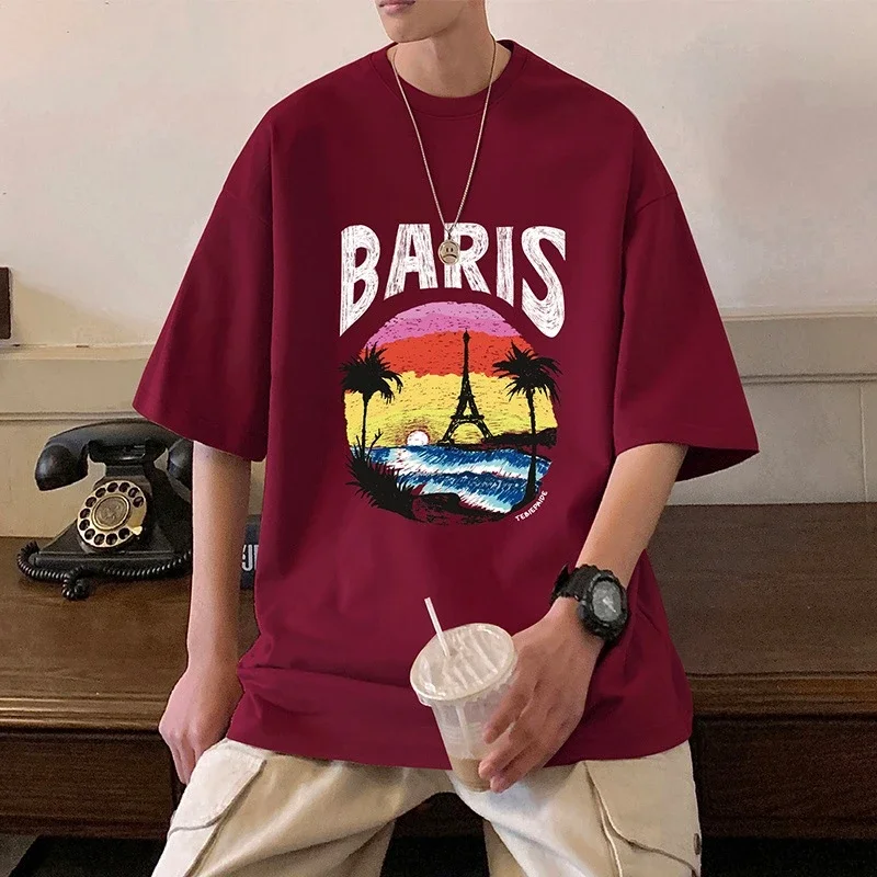 Men's Heavyweight Cotton Oversized Streetwear Tee