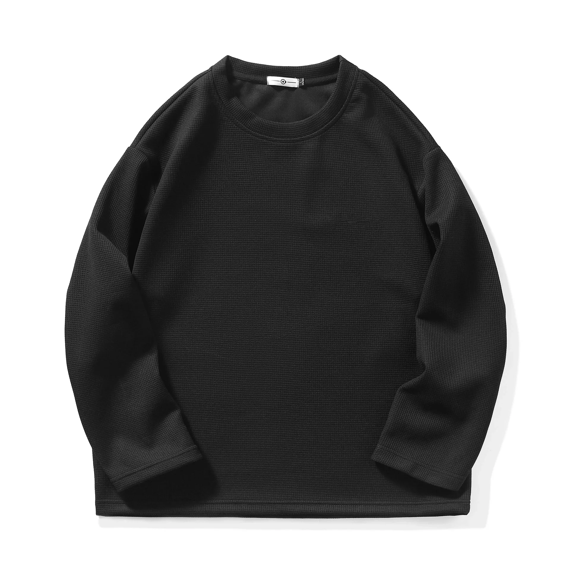 Oversized Men's Japanese Waffle Knit Sweatshirt