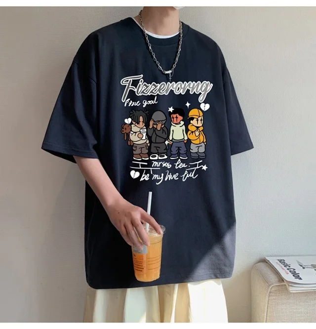Men's Graphic Relaxed Fit Heavyweight Tee Detail