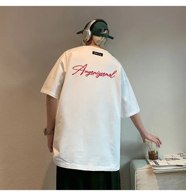 Men's Heavyweight Cotton Foam Print Tee Detail