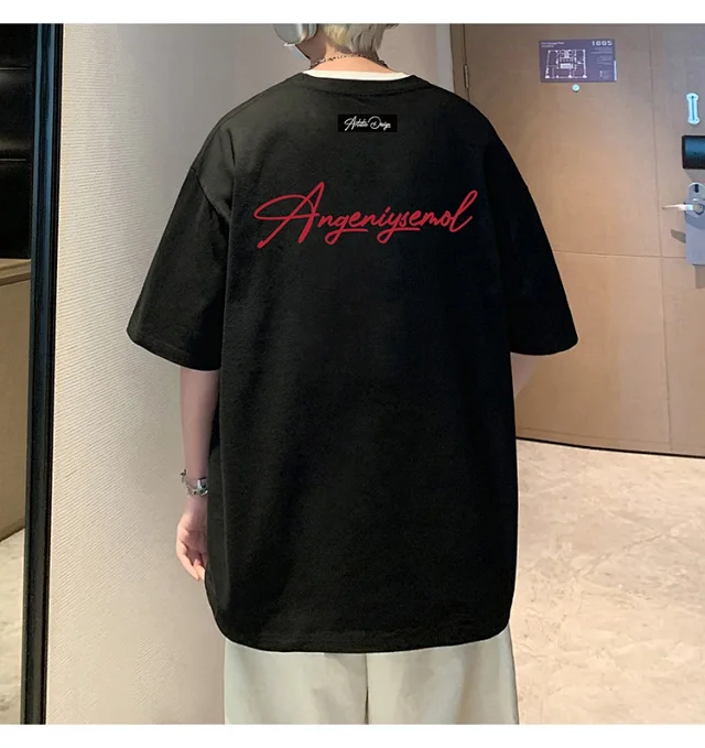 Men's Heavyweight Cotton Foam Print Tee Detail