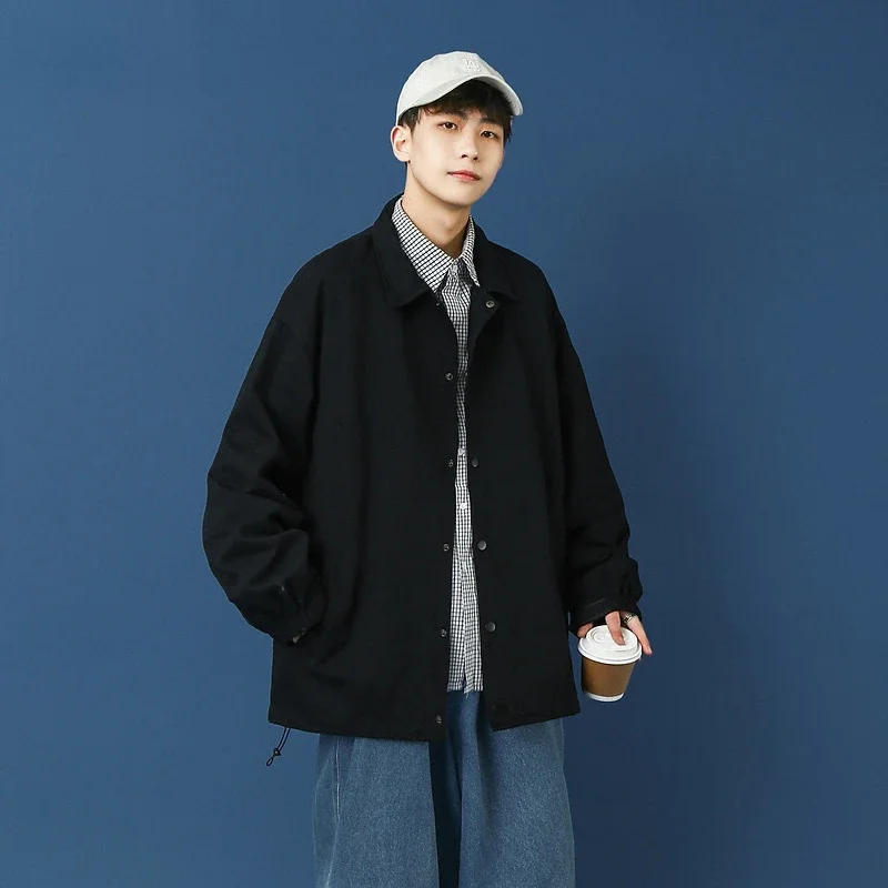 Men's Plus Size Korean Coach Jacket