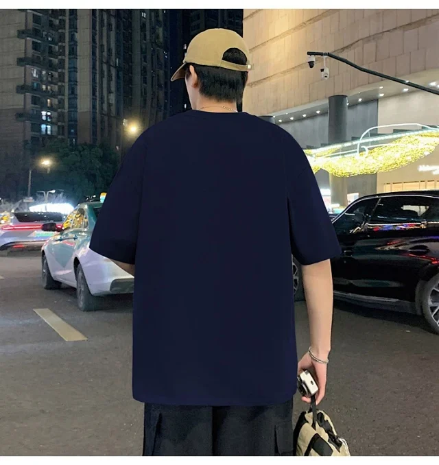 Men's 2025 Summer Cotton Loose T-Shirt Detail