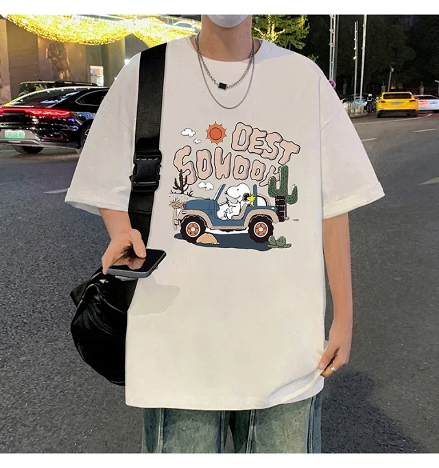 Men's Cartoon Print Cotton Tee 2025 Detail