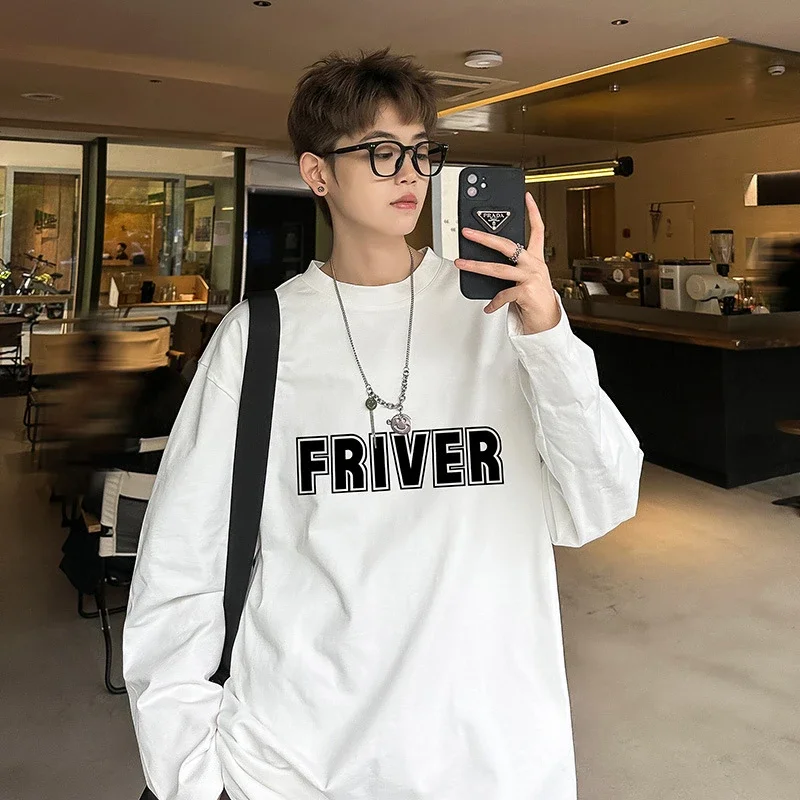 Men's Oversize Cotton Long Sleeve Tee