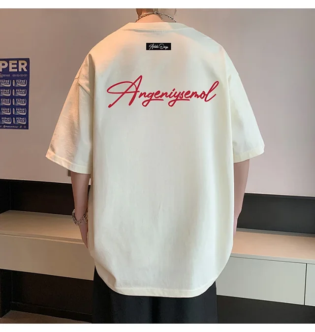 Men's Heavyweight Cotton Foam Print Tee Detail