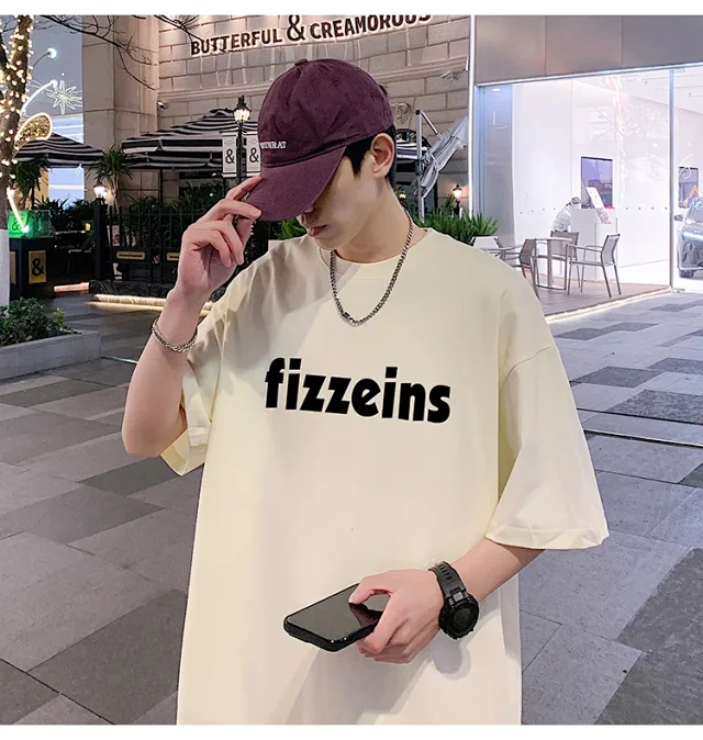 Men's Summer 2025 Casual Loose Tee Detail