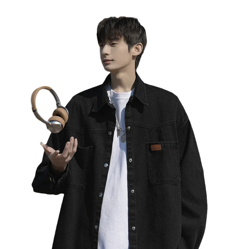 Men's Vintage Denim Long Sleeve Shirt